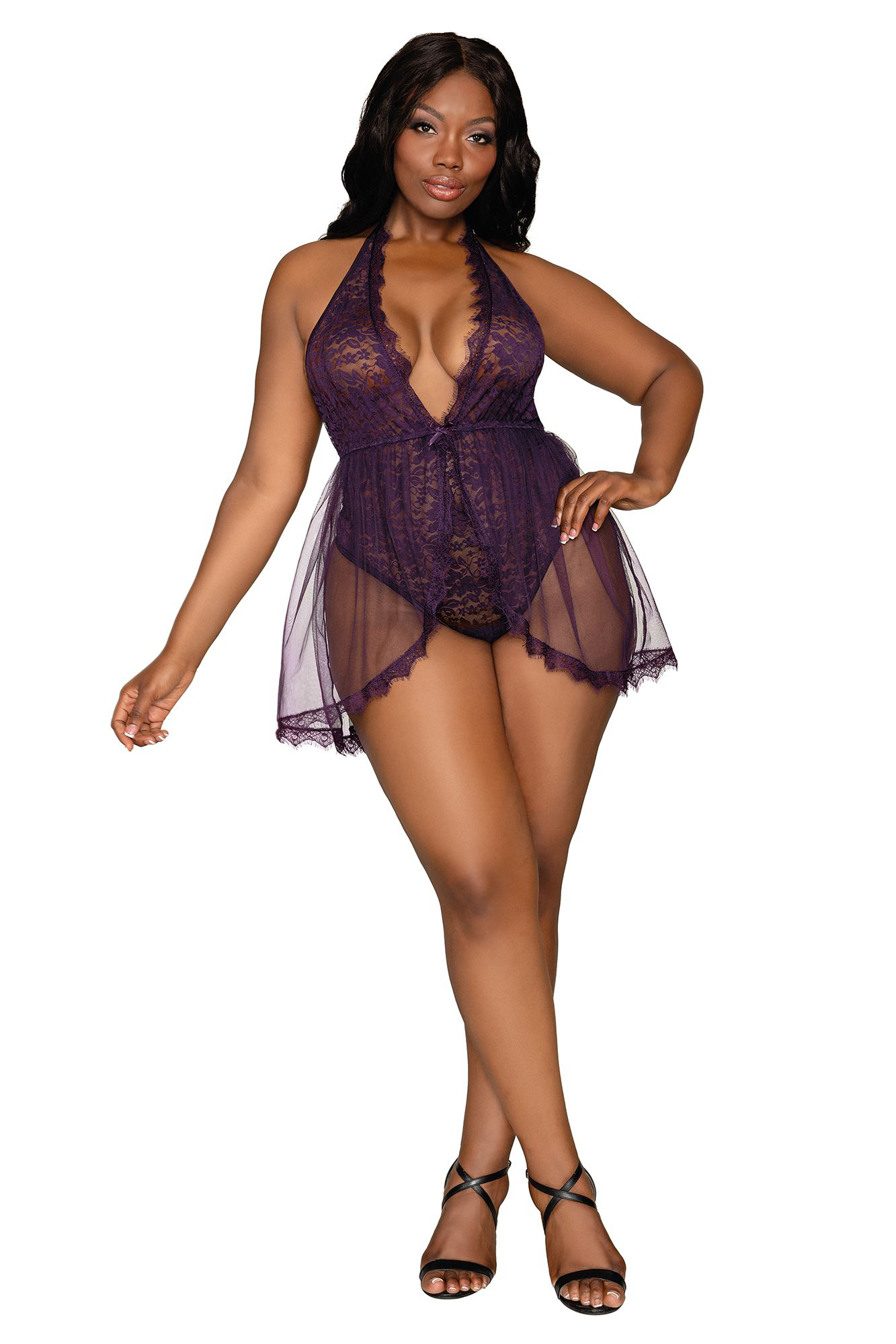 "Teddy - Queen Size - Eggplant DG-11513XEGPQ"
