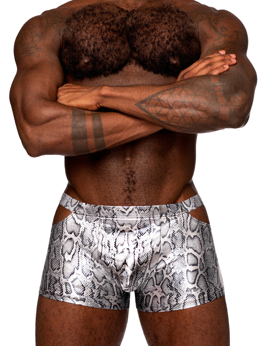 "s'naked Pouch Short - X-Large - Silver/black MP-153282SKXL"