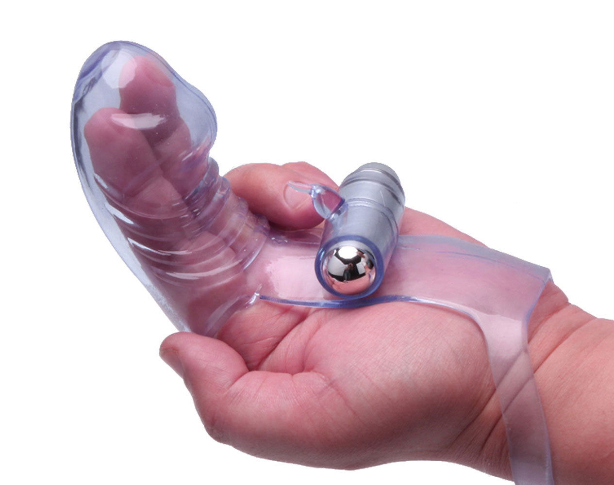 "Vibro Finger Wearable Stimulator - Purple ICB2652-2"